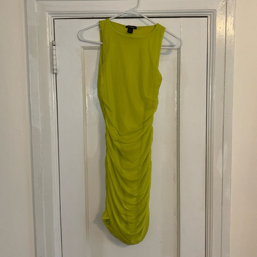 Lime Green BooHoo Dress